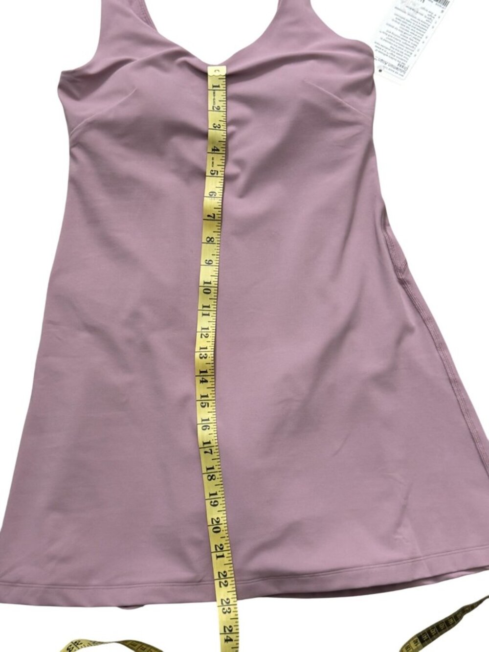 Lululemon Align Dress Rose Blush Size 6 Built-In Bra & Shorts W1EIOS RSBL NWT - Picture 13 of 16